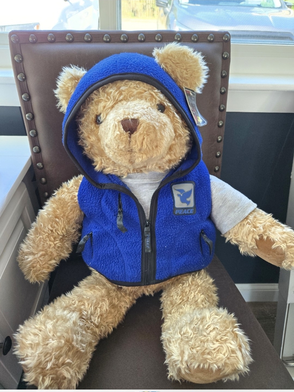 NWT Vintage 2000 Millennium GUND Peace Wish 26" Teddy Bear, May Dept. Store